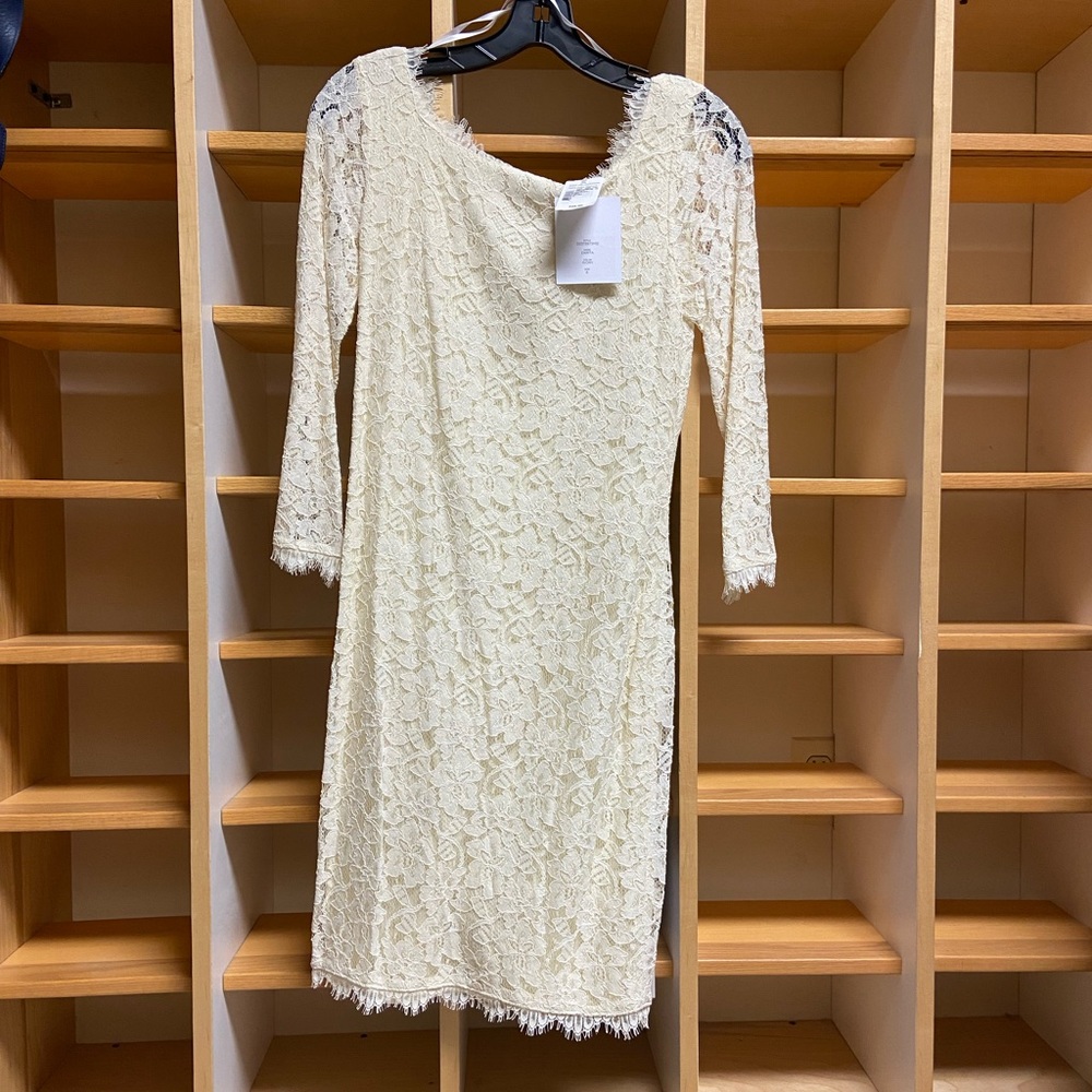 DVF Zarita dress in ivory size 6